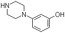structure of CAS# 59817-32-2, 1-(3-Hydroxyphenyl)piperazine;3-(1-Piperazino)phenol