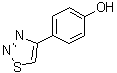 结构式 CAS# 59834-05-8, 4-([1,2,3]噻二唑-4-基)苯酚