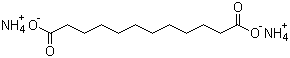 structure of CAS# 59864-79-8, Ammonium dodecanedioate;Dodecanedioic acid ammonium salt