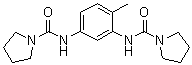 结构式 CAS# 60006-11-3, N,N'-(4-甲基-1,3-亚苯基)二[1-吡咯烷甲酰胺]