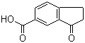 结构式 CAS# 60031-08-5, 1-茚酮-6-甲酸