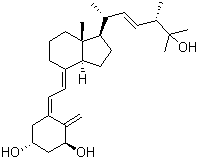 structure of CAS# 60133-18-8, 1alpha,25-Dihydroxyvitamin D2;1alpha,25-Dihydroxycalciferol