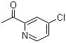 structure of CAS# 60159-37-7, 1-(4-Chloropyridin-2-yl)ethanone;2-Acetyl-4-chloropyridine
