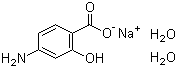 structure of CAS# 6018-19-5, Sodium 4-aminosalicylate dihydrate;4-Aminosalicylic acid sodium salt dihydrate; 4-Amino-2-hydroxybenzoic acid sodium salt dihydrate