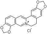 结构式 CAS# 6020-18-4, 氯化黄连碱; 黄连碱