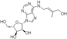 structure of CAS# 6025-53-2, trans-Zeatin-riboside;N6-(trans-4-Hydroxy-3-methyl-2-buten-1-yl)adenosine