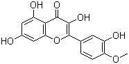 structure of CAS# 603-61-2, Tamarixetin;3,3',5,7-Tetrahydroxy-4'-methoxyflavone
