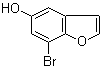 结构式 CAS# 603311-31-5, 7-溴-5-苯并呋喃醇
