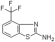 structure of CAS# 60388-36-5, 4-(Trifluoromethyl)-1,3-benzothiazol-2-amine