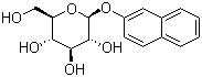 结构式 CAS# 6044-30-0, 2-萘基 beta-D-吡喃葡萄糖苷