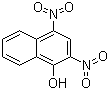 structure of CAS# 605-69-6, 2,4-Dinitro-1-naphthol;Martius Yellow