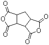 structure of CAS# 6053-68-5, 1,2,3,4-Cyclopentanetetracarboxylic acid dianhydride;1,2,3,4-Cyclopentanetetracarboxylic 1,2:3,4-dianhydride; Tetrahydro-1H-Cyclopenta[1,2-c:3,4-c']difuran-1,3,4,6(3aH)-tetrone