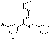 结构式 CAS# 607740-08-9, 4-(3,5-二溴苯基)-2,6-二苯基嘧啶