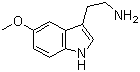 结构式 CAS# 608-07-1, 5-甲氧基色胺