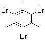 structure of CAS# 608-72-0, 1,3,5-Tribromo-2,4,6-trimethylbenzene;1,3,5-Tribromotrimethylbenzene; 1,3,5-Trisbromomesitylene; 2,4,6-Tribromomesitylene; NSC 97124; ar-Tribromomesitylene