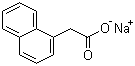 结构式 CAS# 61-31-4, 1-萘乙酸钠; 萘醋酸钠; alpha-萘乙酸钠