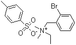结构式 CAS# 61-75-6, 托西溴苄铵; 对甲苯磺酸溴苄铵盐