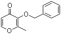 结构式 CAS# 61049-69-2, 3-(苄氧基)-2-甲基-4H-吡喃-4-酮