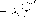 structure of CAS# 611168-63-9, 5-Chloro-2-(tributylstannyl)pyridine