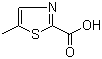 structure of CAS# 61291-21-2, 5-Methylthiazole-2-carboxylic acid;5-Methyl-1,3-thiazole-2-carboxylic acid