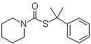 structure of CAS# 61432-55-1, Dimepiperate;MUW 1193; MY 93; Yukamate; 1-Piperidinecarbothioic acid S-(1-methyl-1-phenylethyl) ester