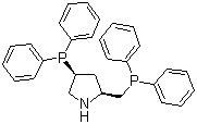 structure of CAS# 61478-29-3, (2S,4S)-4-Diphenylphosphino 2-diphenylphosphinomethyl pyrrolidine;PPM