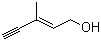 结构式 CAS# 6153-05-5, (Z)-3-甲基戊-2-烯-4-炔-1-醇