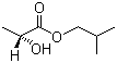 structure of CAS# 61597-96-4, (+)-Isobutyl D-lactate;R-(+)-Lactic acid isobutyl ester; Isobutyl (R)-2-hydroxypropionate; (R)-2-Hydroxypropanoic acid 2-methylpropyl ester