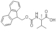 结构式 CAS# 616867-28-8, N-[芴甲氧羰基]-2-甲基-D-缬氨酸