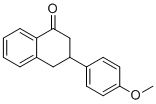 structure of CAS# 61696-79-5, 3-(4-Methoxyphenyl)-3,4-dihydro-2H-naphthalen-1-one