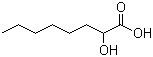 structure of CAS# 617-73-2, 2-Hydroxycaprylic acid;2-Hydroxyoctanoic acid