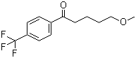 structure of CAS# 61718-80-7, 5-Methoxy-1-[4-(trifluoromethyl)phenyl]-1-pentanone;(4-Methoxybutyl)(4-trifluoromethylphenyl)methanone