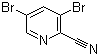structure of CAS# 61830-09-9, 3,5-Dibromopyridine-2-carbonitrile