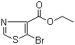 结构式 CAS# 61830-23-7, 5-溴噻唑-4-甲酸乙酯