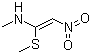 structure of CAS# 61832-41-5, N-Methyl-1-(methylthio)-2-nitroethylen-1-amine;1-Methylthio-1-methylamino-2-nitroethylene