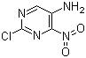 结构式 CAS# 618397-67-4, 2-氯-4-硝基-5-氨基嘧啶