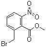 结构式 CAS# 61940-21-4, 2-溴甲基-6-硝基苯甲酸甲酯