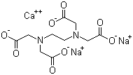 EDTA calcium disodium molecular structure (CAS 62-33-9)