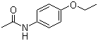 Phenacetin molecular structure (CAS 62-44-2)