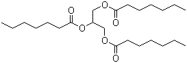 Glycerol triheptanoate molecular structure (CAS 620-67-7)