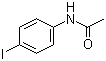 结构式 CAS# 622-50-4, N-(4-碘苯基)乙酰胺