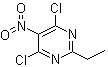 4,6-Dichloro-2-ethyl-5-nitropyrimidine molecular structure (CAS 6237-95-2)