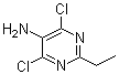 4,6-Dichloro-2-ethyl-5-pyrimidinamine molecular structure (CAS 6237-96-3)