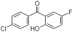 结构式 CAS# 62433-26-5, 4'-氯-5-氟-2-羟基二苯甲酮