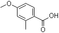 结构式 CAS# 6245-57-4, 4-甲氧基-2-甲基苯甲酸