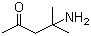结构式 CAS# 625-04-7, 4-氨基-4-甲基-2-戊酮