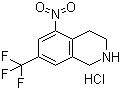 结构式 CAS# 625126-83-2, 7-(三氟甲基)-1,2,3,4-四氢-5-硝基异喹啉盐酸盐