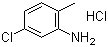structure of CAS# 6259-42-3, 2-Amino-4-chlorotoluene hydrochloride