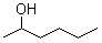 structure of CAS# 626-93-7, 2-Hexanol;DL-Hexan-2-ol; NSC 3706; 2-Hydroxyhexane