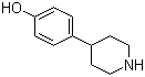 结构式 CAS# 62614-84-0, 4-(4-羟基苯基)哌啶; 对羟基苯基哌啶
